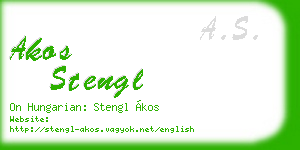 akos stengl business card